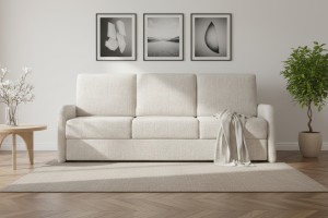 BIANCO Sofa 3-Sitzer mit Schlaffunktion Bettkasten, Schlafsofa Möbel