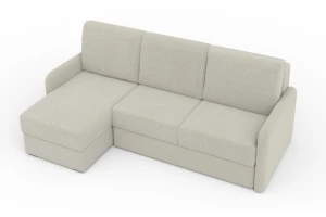 BIANCO Eckofa mit Schlaffunktion Bettkasten, Schlafsofa Möbel