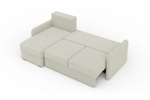 BIANCO Eckofa mit Schlaffunktion Bettkasten, Schlafsofa Möbel