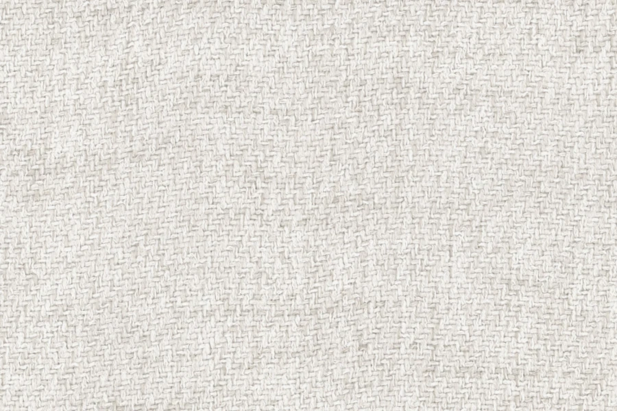 Detailaufnahme der beigen Stoffoberfläche, Textur des Polstermaterials.