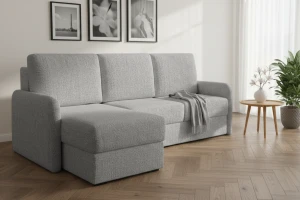 BIANCO Eckofa mit Schlaffunktion Bettkasten, Schlafsofa Möbel