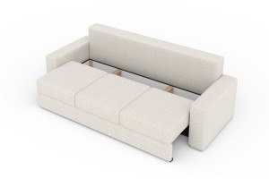 TOCO Sofa 3-Sitzer mit Schlaffunktion Bettkasten, Schlafsofa Möbel