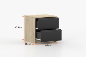 AURORA Schlafzimmer Set Komplettschlafzimmer Kleiderschrank 230 cm breit Deine Möbel