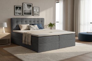 CINDY Boxspringbett mit Bettkasten Boxbett Deine Möbel