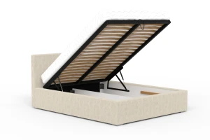 LOCCA Polsterbett mit Bettkasten & Lattenrost Cord-Stoff Deine Möbel