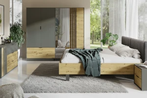 RON Kommode 125 cm Sideboard in Artisan Eiche / Graphitgrau Deine Möbel