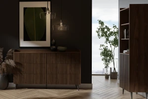 DALIA 04 126 cm Sideboard Kommode, mit 3 geräumigen Schubladen Deine Möbel