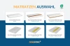 Matratzen-Auswahl: Verschiedene Kaltschaummatratzen mit Kokos, Latex und Visco-Optionen.