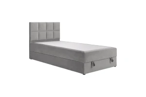 PETER 100x200 Riviera 91 Grau Boxspringbett Einzelbett Jugendbett Deine Möbel