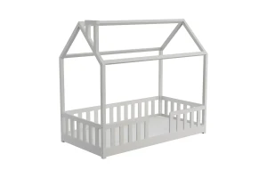 ROSI 120x200 Weiß Bodenbett Hausbett Einzelbett Deine Möbel