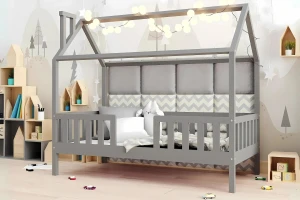 ROSI 140x200 Grau Hausbett Einzelbett Deine Möbel