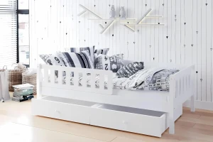 SOPHIA 120x200 Weiß Kinderbett mit zwei Schubladen Deine Möbel