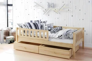 SOPHIA 140x200 Kiefer Kinderbett mit zwei Schubladen Deine Möbel