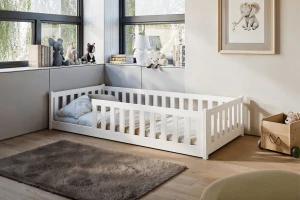 BELMO 80x180 Weiß Kinderbett Laufstall Deine Möbel