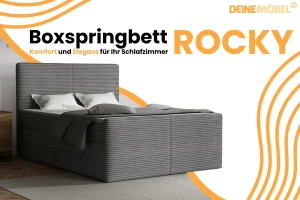 ROCKY Boxspringbett mit Bettkasten Deine Möbel