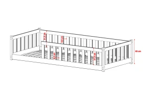 BELMO 120x200 Weiß Kinderbett Laufstall Deine Möbel