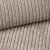 Detailaufnahme grauer Cordstoff Bezug für Polstermöbel und Betten