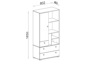 OKTAVIA 3 Hochkommode Kommode für Kinder KinderkommodeDeine Möbel