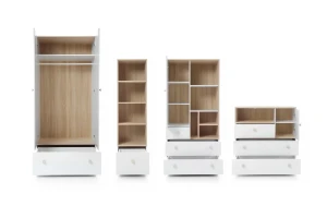 OKTAVIA A Babyzimmer-Komplettset OKTAVIA A Kinderzimmer-Set mit Wickelkommode Wickeltisch Babyzimmer Kinderzimmer Deine Möbel