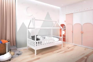 ROSI 80x160 Weiß Hausbett Einzelbett Deine Möbel