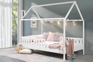 ROSI 120x200 Weiß Hausbett Einzelbett Deine Möbel