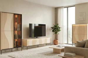 FAVOS 02 Hochkommode Kommode mit LED-Beleuchtung Deine Möbel