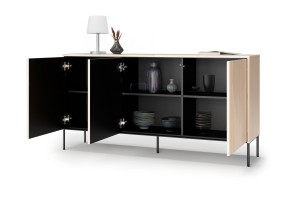 FAVOS 04 Kommode 4-türig mit LED-Beleuchtung Deine Möbel