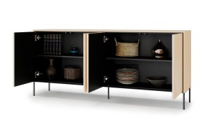 FAVOS 03 Kommode 3-türig mit LED-Beleuchtung Deine Möbel