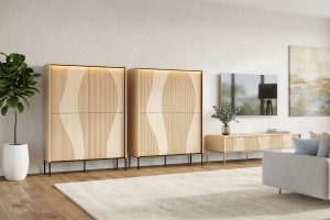 FAVOS A Wohnzimmer-Set modernes Wohnzimmermöbel mit LED-Beleuchtung Deine Möbel