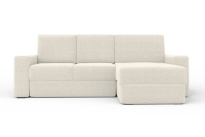 TOCO Sofa mit Schlaffunktion Bettkasten, Schlafsofa in Cord Boucle Velours Deine Möbel 
