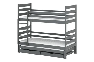 TOMI 90x200 Graphit Etagenbett Deine Möbel 