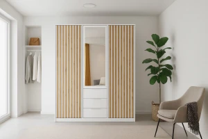 LABOO LUX D Schlafzimmer Set LABOO LUX 3D & LABOO LUX D2 Kleiderschrank 150 cm & Kommode Deine Möbel