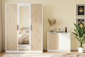 LABOO LUX D Schlafzimmer Set LABOO LUX 3D & LABOO LUX D2 Kleiderschrank 150 cm & Kommode Deine Möbel