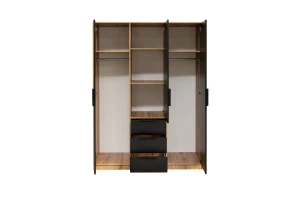 LABOO LUX D Schlafzimmer Set LABOO LUX 3D & LABOO LUX D2 Kleiderschrank 150 cm & Kommode Deine Möbel