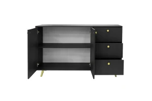 SEATTLE A Schlafzimmer-Set mit Kleiderschrank 100 cm & Kommode, in Schwarz matt oder Weiß matt Deine Möbel