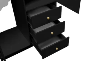 SEATTLE A Schlafzimmer-Set mit Kleiderschrank 100 cm & Kommode, in Schwarz matt oder Weiß matt Deine Möbel