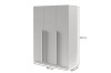 Dimensions of the 3-door wardrobe: 150 cm width, 210 cm height and 60,5 cm depth.