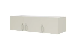 BRISSO BR2 Kleiderschrank 150 cm 3-türig, Kaschmir, Eiche Cremona, Platingrau, Metallgriffen Deine Möbel