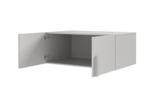 BRISSO BR3 Kleiderschrank 100 cm 2-türig, Kaschmir, Eiche Cremona, Platingrau, Metallgriffen Deine Möbel   