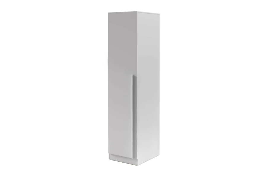 Schmaler eintüriger Kleiderschrank in Platingrau aus der Brisso Kollektion.