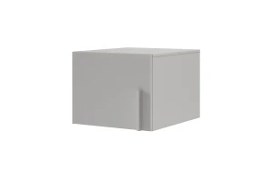 BRISSO BR5 Kleiderschrank 50 cm 1-türig, Kaschmir, Eiche Cremona, Platingrau, Metallgriffen Deine Möbel