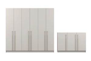 MIRELO C Schlafzimmer-Set mit 4- oder 6-türigem Kleiderschrank & 3-türiger Kommode Deine Möbel 24