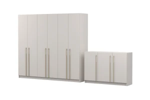 MIRELO C Schlafzimmer-Set mit 4- oder 6-türigem Kleiderschrank & 3-türiger Kommode Deine Möbel 24