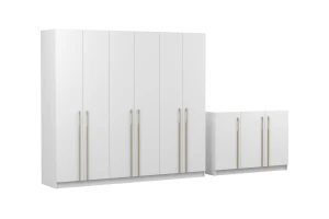 MIRELO C Schlafzimmer-Set mit 4- oder 6-türigem Kleiderschrank & 3-türiger Kommode Deine Möbel 24