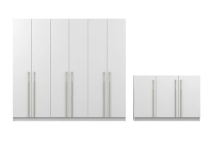 MIRELO C Schlafzimmer-Set mit 4- oder 6-türigem Kleiderschrank & 3-türiger Kommode Deine Möbel 24