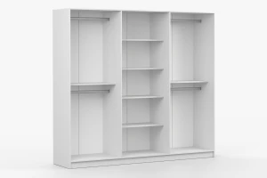 MIRELO C Schlafzimmer-Set mit 4- oder 6-türigem Kleiderschrank & 3-türiger Kommode Deine Möbel 24