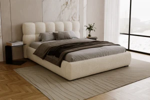 TIFFANY Polsterbett mit Bettkasten und Lattenrost Bouclé Deine Möbel