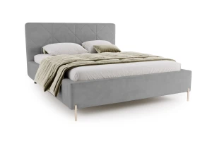 LEO Polsterbett mit Bettkasten und Lattenrost Samt-Optik Deine Möbel