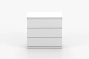 SIMO 03 Kommode in weiß, 90 cm, 3 Schubladen, SIMO-Kollektio Deine Möbel