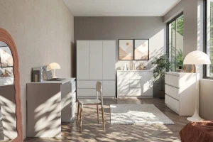 SIMO 05 TV-Schrank TV-Lowboard, weiß, 135 cm, 2 Türen, SIMO-Kollektion Deine Möbel